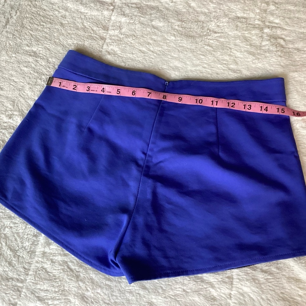 Express Womens Stretch Polyester Solid Royal Blue… - image 4